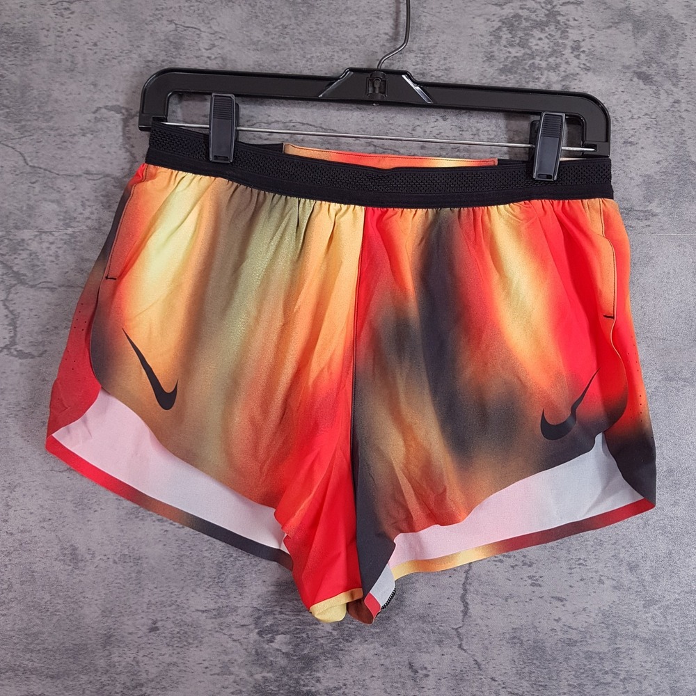 NIKE DRI-FIT ADV Elite Aeroswift 2" Running Shorts Mens SMALL Red Black